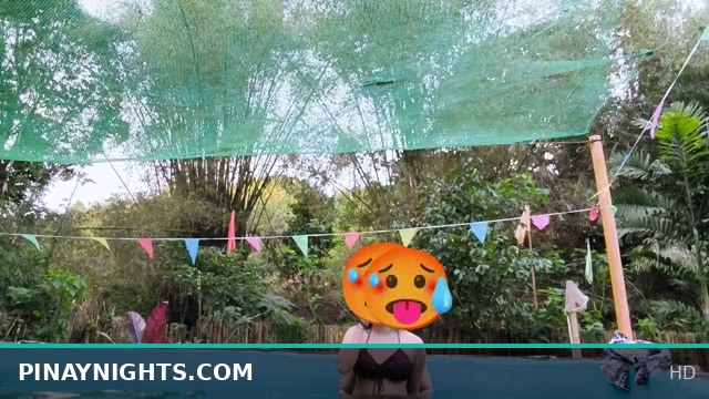 Filipina Poolside Fuck Fest: No Fucks Given
